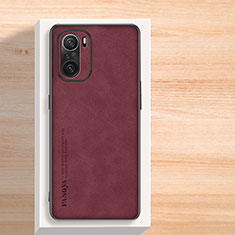 Soft Luxury Leather Snap On Case Cover S02 for Xiaomi Mi 11i 5G Red