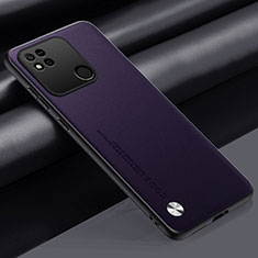 Soft Luxury Leather Snap On Case Cover S02 for Xiaomi POCO C31 Purple