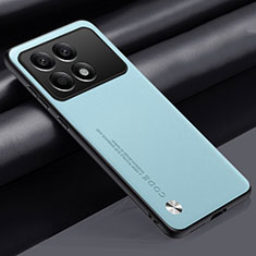 Soft Luxury Leather Snap On Case Cover S02 for Xiaomi Redmi K70 5G Mint Blue