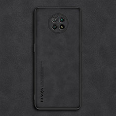 Soft Luxury Leather Snap On Case Cover S02 for Xiaomi Redmi Note 9 5G Black