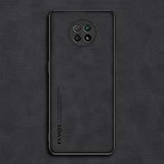 Soft Luxury Leather Snap On Case Cover S02 for Xiaomi Redmi Note 9T 5G Black