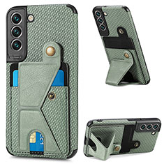 Soft Luxury Leather Snap On Case Cover S02D for Samsung Galaxy S23 5G Green