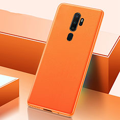 Soft Luxury Leather Snap On Case Cover S03 for Oppo A11X Orange