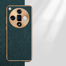 Soft Luxury Leather Snap On Case Cover S03 for Oppo Find X7 5G Green