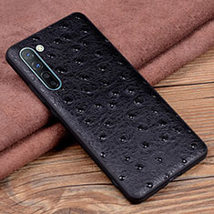Soft Luxury Leather Snap On Case Cover S03 for Oppo Reno3 Black