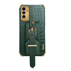 Soft Luxury Leather Snap On Case Cover S03 for Samsung Galaxy A13 5G Green