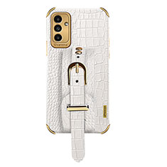 Soft Luxury Leather Snap On Case Cover S03 for Samsung Galaxy A13 5G White