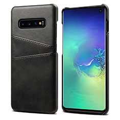 Soft Luxury Leather Snap On Case Cover S03 for Samsung Galaxy S10 5G Black