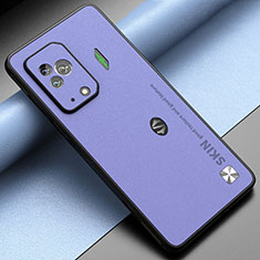 Soft Luxury Leather Snap On Case Cover S03 for Xiaomi Black Shark 5 Pro 5G Clove Purple