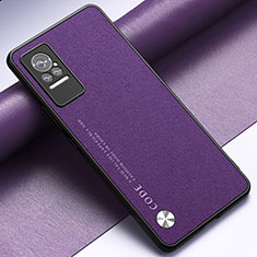 Soft Luxury Leather Snap On Case Cover S03 for Xiaomi Civi 5G Purple