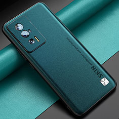 Soft Luxury Leather Snap On Case Cover S03 for Xiaomi Poco F5 Pro 5G Green