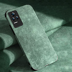 Soft Luxury Leather Snap On Case Cover S03 for Xiaomi Redmi K50 Pro 5G Green