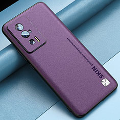 Soft Luxury Leather Snap On Case Cover S03 for Xiaomi Redmi K60 5G Clove Purple