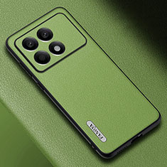 Soft Luxury Leather Snap On Case Cover S03 for Xiaomi Redmi K70 5G Green