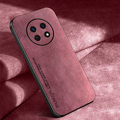 Soft Luxury Leather Snap On Case Cover S04 for Oppo A2 Pro 5G Red