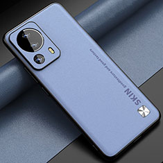 Soft Luxury Leather Snap On Case Cover S04 for Xiaomi Civi 2 5G Lavender Gray