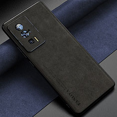 Soft Luxury Leather Snap On Case Cover S04 for Xiaomi Redmi K60 5G Black