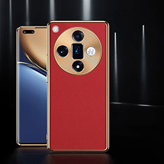 Soft Luxury Leather Snap On Case Cover S05 for Oppo Find X7 5G Red