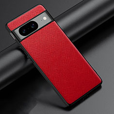 Soft Luxury Leather Snap On Case Cover S06 for Google Pixel 8 5G Red