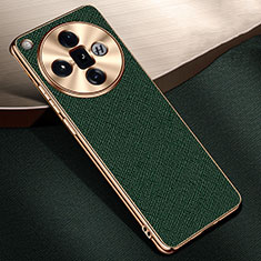 Soft Luxury Leather Snap On Case Cover S06 for Oppo Find X7 5G Green