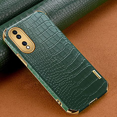 Soft Luxury Leather Snap On Case Cover XD1 for Huawei Honor 70 5G Green