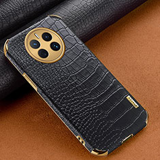 Soft Luxury Leather Snap On Case Cover XD1 for Huawei Mate 50 Black