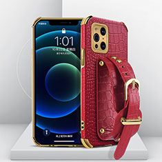 Soft Luxury Leather Snap On Case Cover XD1 for Oppo Find X3 5G Red