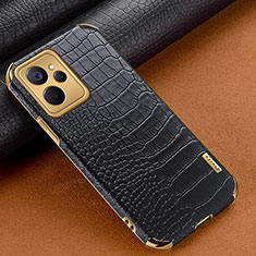 Soft Luxury Leather Snap On Case Cover XD1 for Realme 10T 5G Black