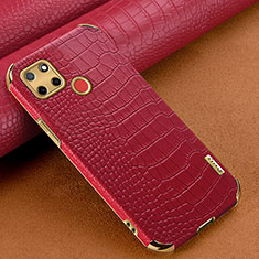 Soft Luxury Leather Snap On Case Cover XD1 for Realme 7i RMX2193 Red