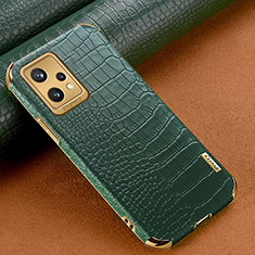 Soft Luxury Leather Snap On Case Cover XD1 for Realme 9 4G Green