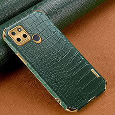 Soft Luxury Leather Snap On Case Cover XD1 for Realme C21Y Green