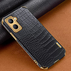 Soft Luxury Leather Snap On Case Cover XD1 for Realme C33 Black