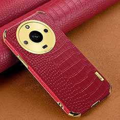 Soft Luxury Leather Snap On Case Cover XD1 for Realme Narzo 60 5G Red