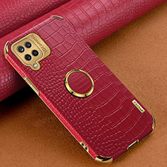 Soft Luxury Leather Snap On Case Cover XD1 for Samsung Galaxy A12 5G Red