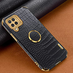 Soft Luxury Leather Snap On Case Cover XD1 for Samsung Galaxy A22 4G Black