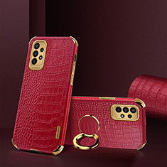 Soft Luxury Leather Snap On Case Cover XD1 for Samsung Galaxy A23 5G Red