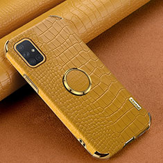 Soft Luxury Leather Snap On Case Cover XD1 for Samsung Galaxy A71 5G Yellow