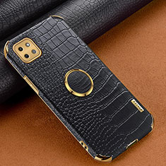 Soft Luxury Leather Snap On Case Cover XD1 for Samsung Galaxy F42 5G Black