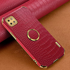 Soft Luxury Leather Snap On Case Cover XD1 for Samsung Galaxy F42 5G Red