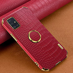 Soft Luxury Leather Snap On Case Cover XD1 for Samsung Galaxy M40S Red