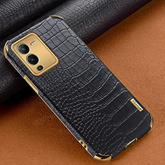 Soft Luxury Leather Snap On Case Cover XD1 for Vivo V25 Pro 5G Black