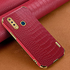 Soft Luxury Leather Snap On Case Cover XD1 for Vivo Y11 Red