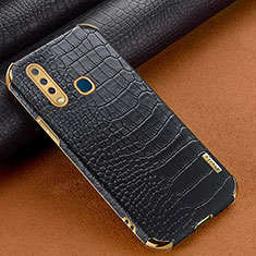 Soft Luxury Leather Snap On Case Cover XD1 for Vivo Y12 Black