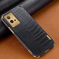 Soft Luxury Leather Snap On Case Cover XD1 for Vivo Y30 5G Black