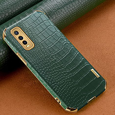 Soft Luxury Leather Snap On Case Cover XD1 for Vivo Y51s 5G Green