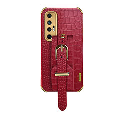 Soft Luxury Leather Snap On Case Cover XD1 for Xiaomi Mi 10S 5G Red