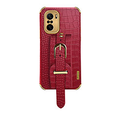 Soft Luxury Leather Snap On Case Cover XD1 for Xiaomi Mi 11X Pro 5G Red