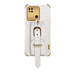 Soft Luxury Leather Snap On Case Cover XD1 for Xiaomi POCO C31 White