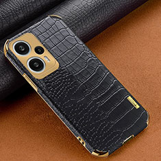 Soft Luxury Leather Snap On Case Cover XD1 for Xiaomi Poco F5 5G Black