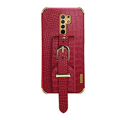 Soft Luxury Leather Snap On Case Cover XD1 for Xiaomi Poco M2 Red